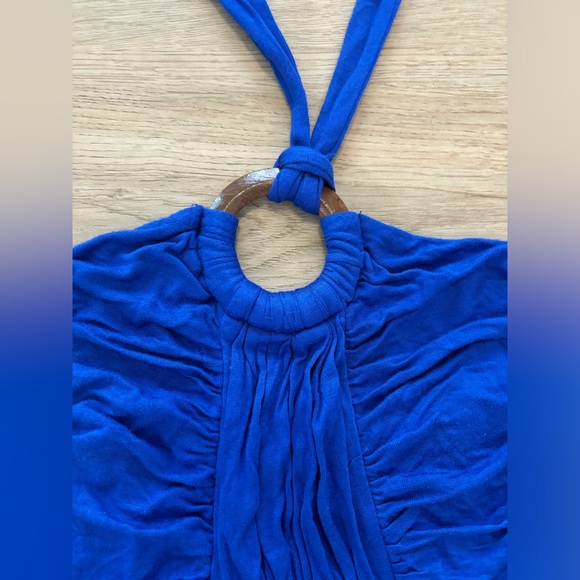 Y2K Tie Neck Sun Dress - Picture 2 of 5